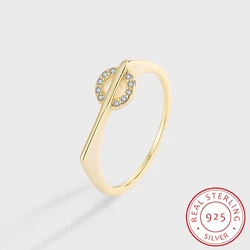 NEW Creative Original Authentic Sterling Silver Couples Rings For Women Girl 18K Gold Round Circle Full Of Diamonds Gift Jewelry