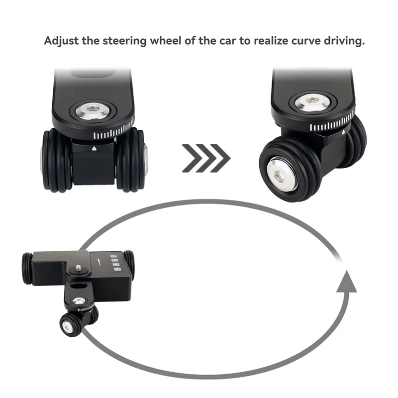 AAAEL-Photography Trolley Silent Slide Rail Camera Focus Tracking Slide Trolley For Gopro Hero 12 Iphone 15 Pro Max  S23