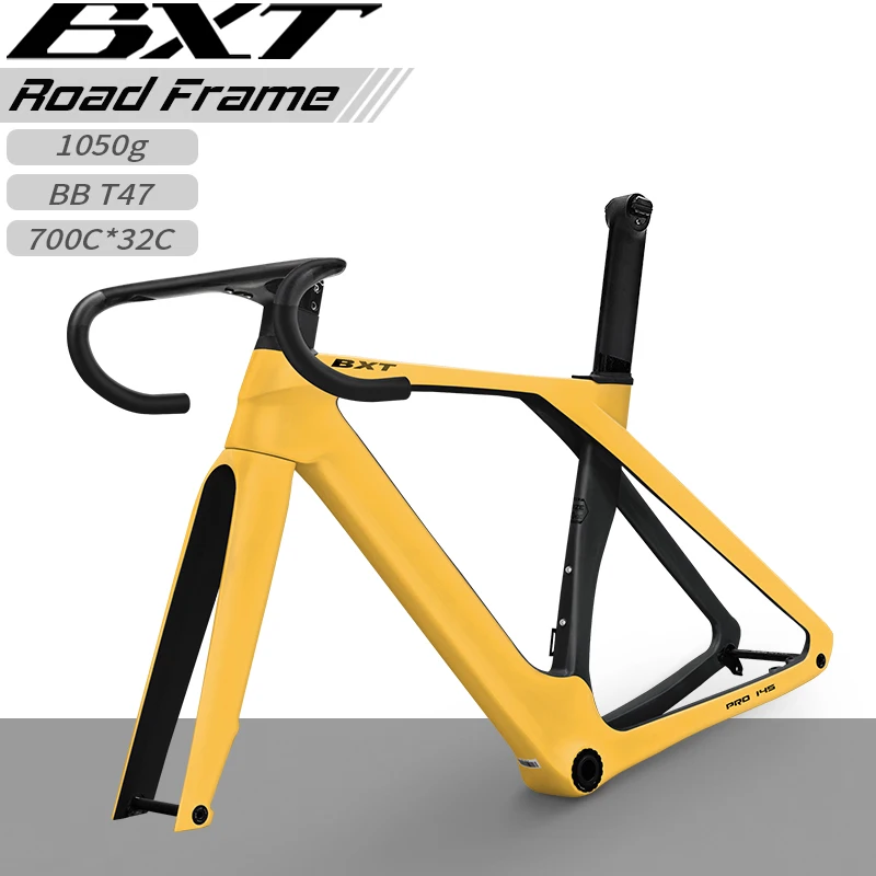 

BXT Fully Hidden Line Carbon Road Bike Frame T700 plus T800 Carbon Fiber for Cycling Performance