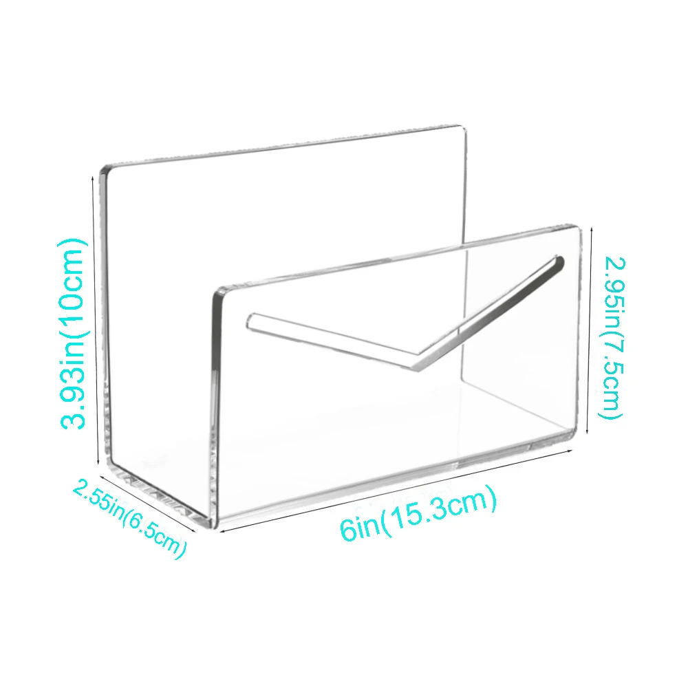 아크릴 사무실 데스크탑 스토리지 랙, 메일 레터 정리함, 데스크탑 파일 봉투 스토리지 랙, 메일 거치대, 1 PC