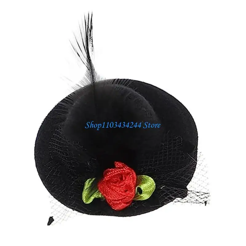 

Sweet Girls Hair Clip Top Hat Ponytail Hair Clip for Performances