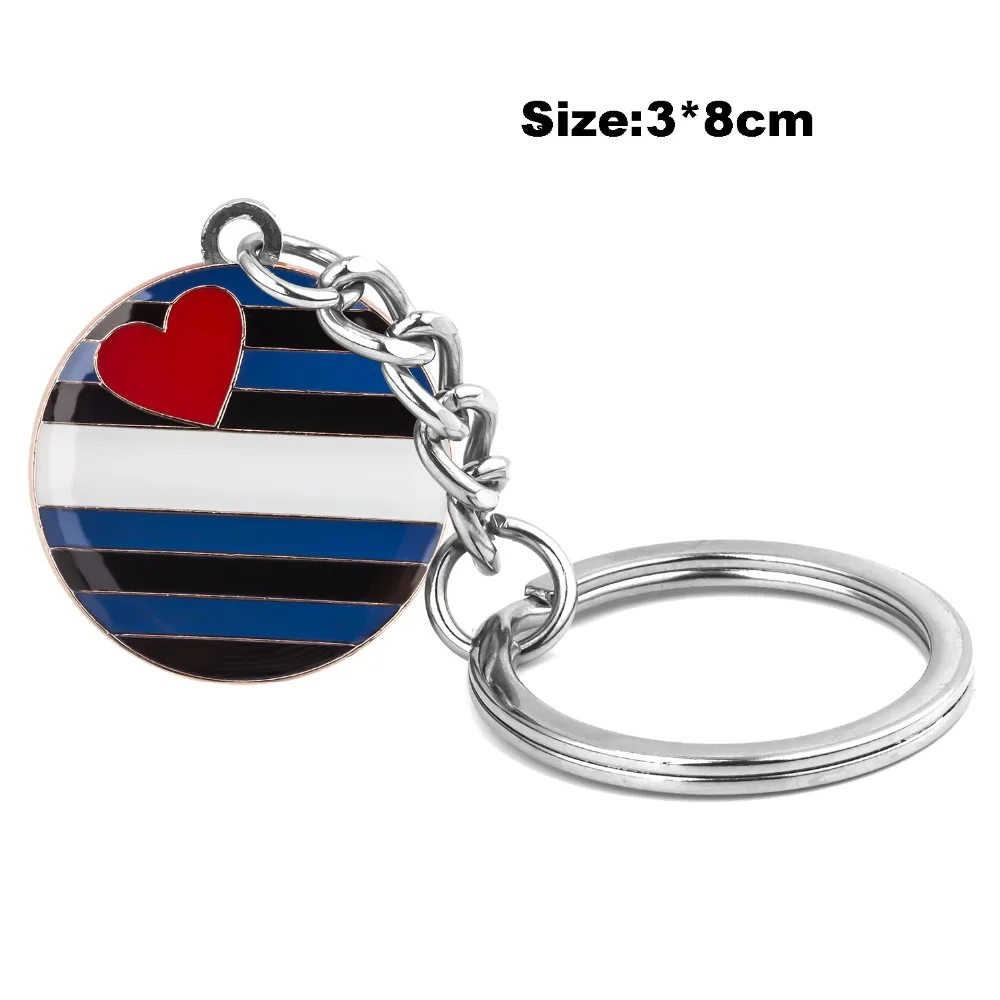Intersex Pride Key Chain Syria Bird Key RING  Keychain Bag Pendant Key Chain Holder Key Car Trinket Keyring For Men Women Gift
