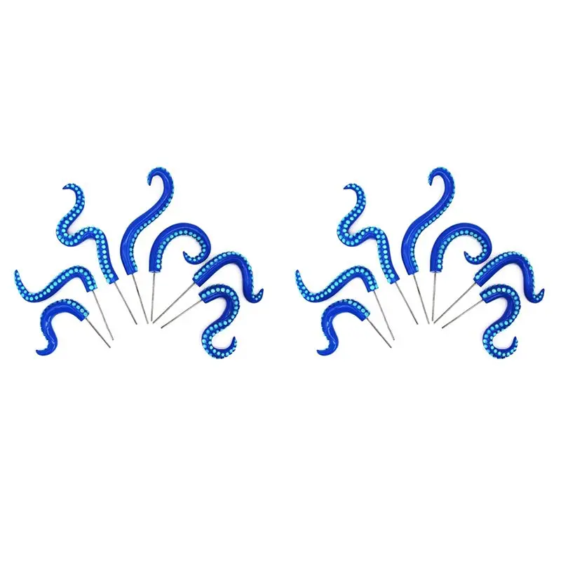 

ABFA 14 шт. Садовые колышки в виде щупалец осьминога для декора растений, модель B