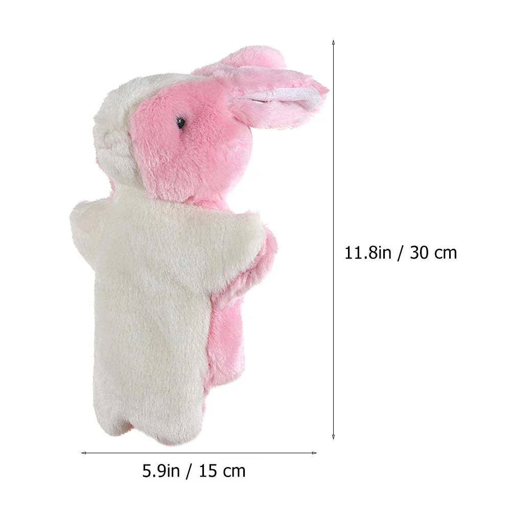 Plush Toy Rabbit Hand Puppets Chinese New Year Kids Storytelling for Babies Stuffed Animal Toddler