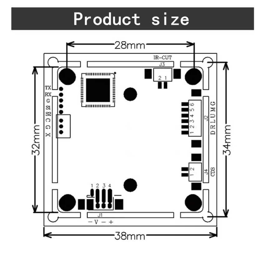 Câmera de Monitoramento Eletrônico HS Security, Módulo 4MP, Iluminação Ultra Baixa, 4 Motherboard Suave, FH8538M, GC4653