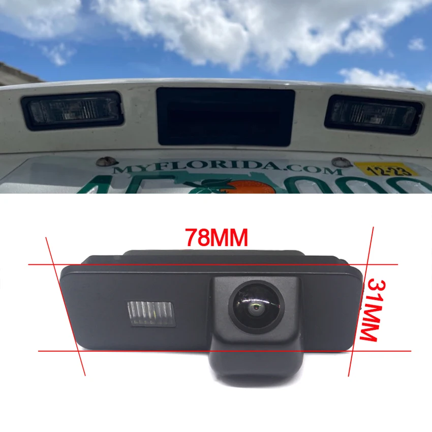 Reverse Camera For Seat Cordoba 6L 2002~2009 Exeo Saloon ST 2008~2015 Fisheye Full HD CCD Night Vision Car Rear View Camera