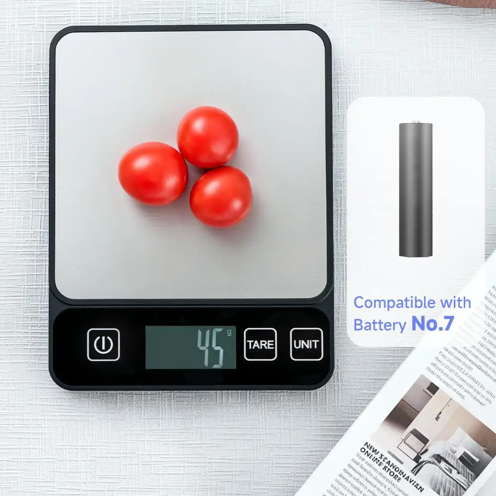 

Kitchen Electric Scale 1G High Precision Battery Operated LCD Display Cooking Baking Coffee Tea Food Weight Digital Scale