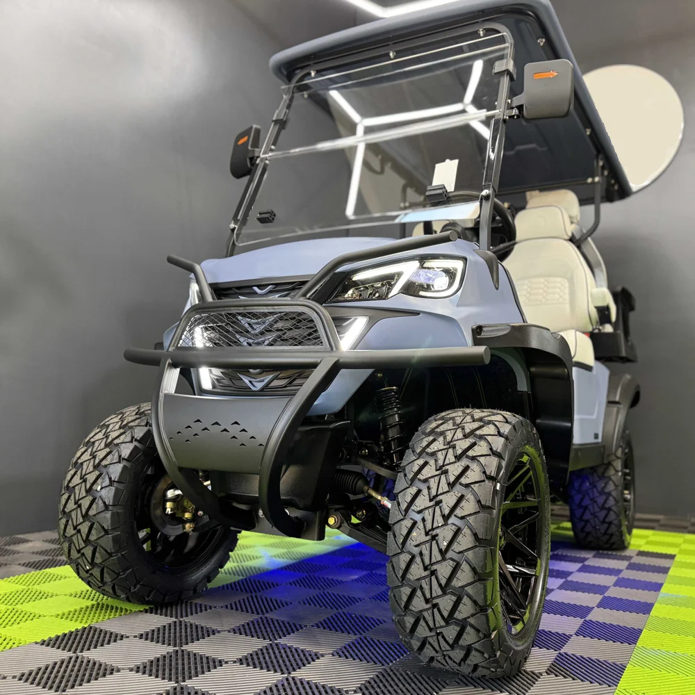 2025 Высокое качество внедорожный клуб 48 В 72 В электрические тележки для гольфа внедорожные шины 4 6-местный гольф-багги цена