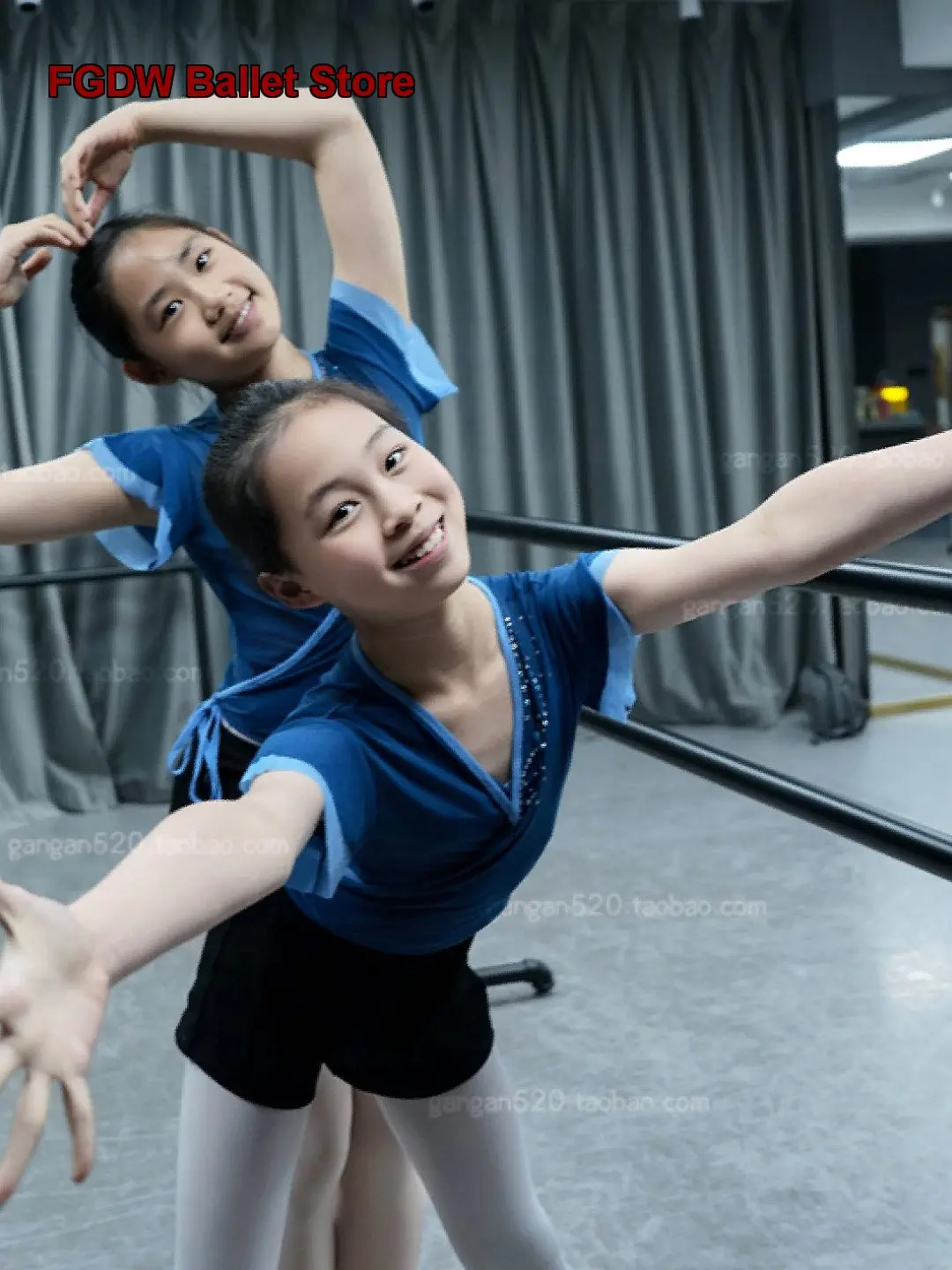 Shangxi North Attached Middle School Classical Gauze Dress Professional Basic Training Children's Performance Costume with Water