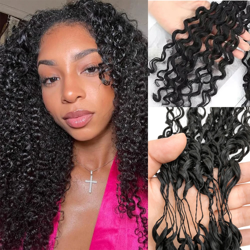 

Наращивание волос 12A Pre-Separated Burmese Kinky Curly Feather Crochet: невидимые бесшовные пряди для женщин