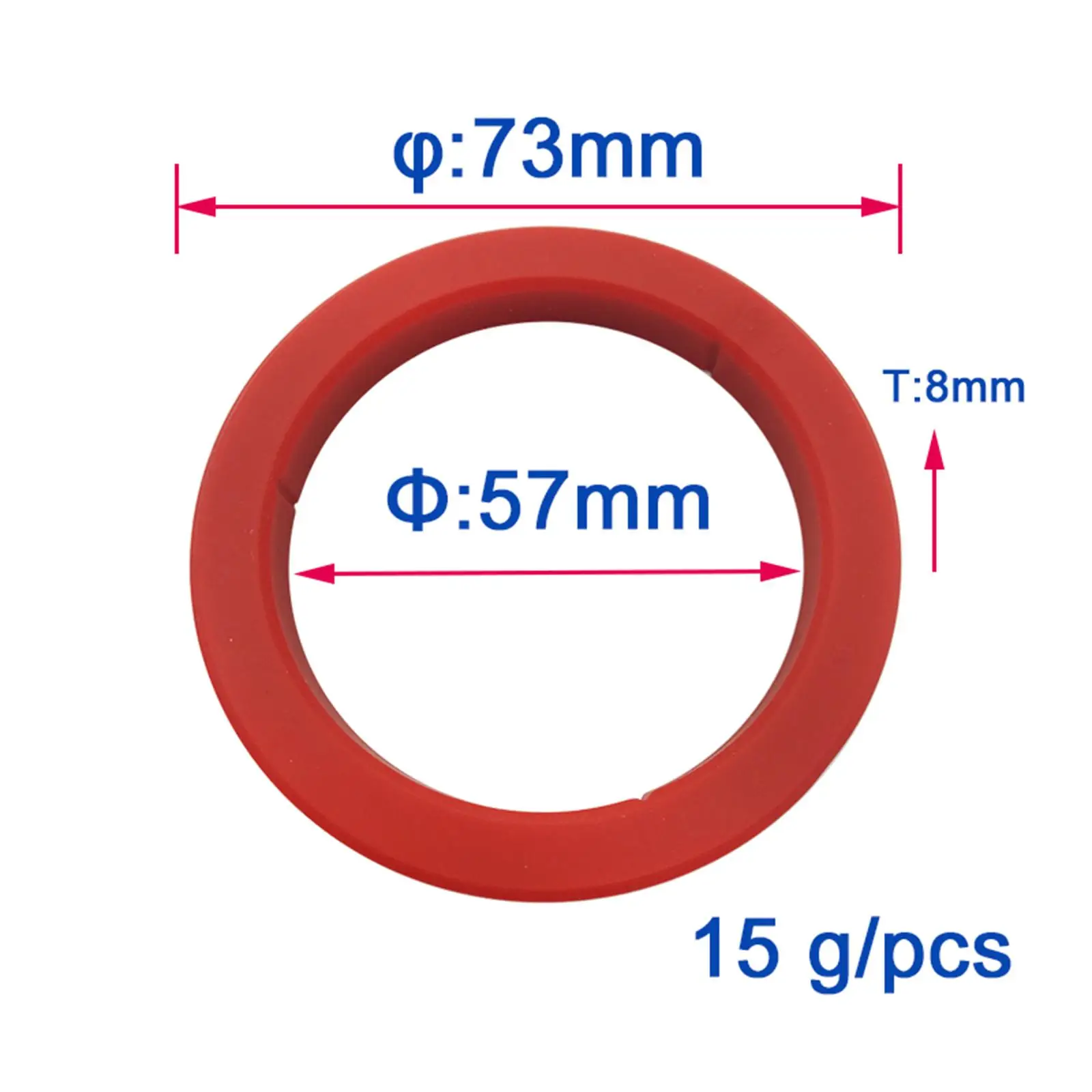 Силиконовые уплотнительные кольца для кофемашины E61, внутренний диаметр 5,7 см/2,24 дюйма, прочные и гибкие