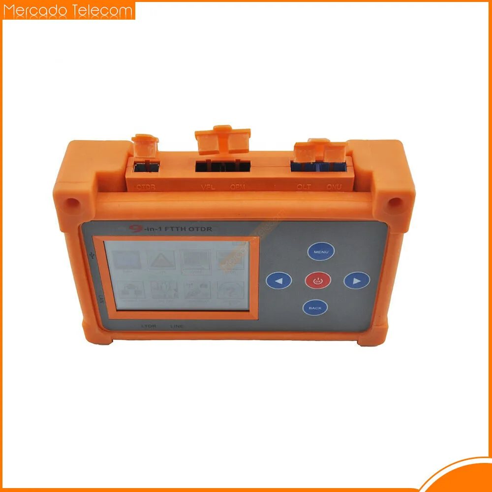 9 in 1 PON FTTH Special OTDR Optical Power Meter, Stable Light Source, VFL OTDR, Light Loss Measurement, Portuguese