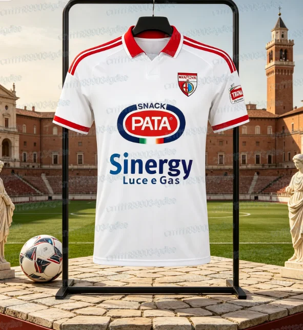 26 Herren Italien Mantova Fußballtrikot Kurzarm Erwachsenen-Fan-Version Match-Trainings-Sporttrikot Fußball-Oberteil Uniform Familien-Set – Detail 4