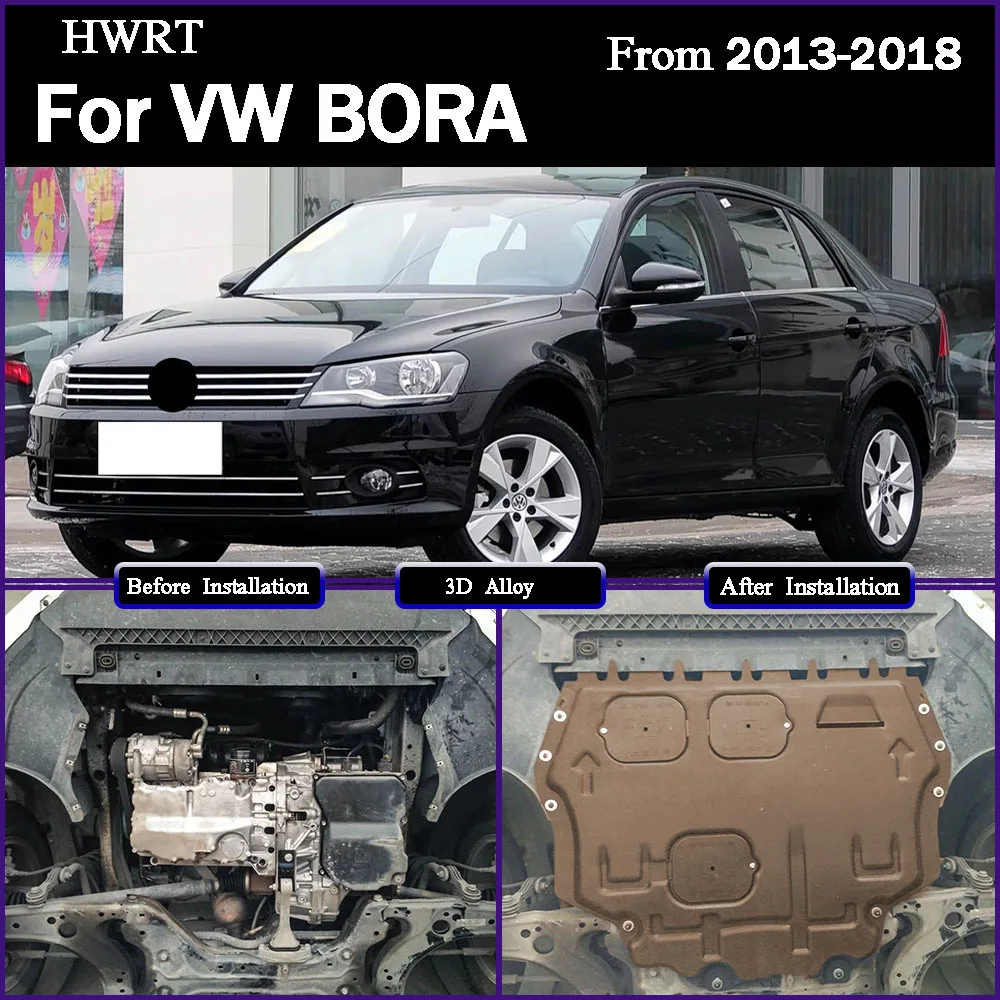 

For VW BORA 2013-2018 1.4T 1.6L 1.8L Car Accessories Under Engine Guard Mudguard Board Splash Shield Mud Fender Plate Panel