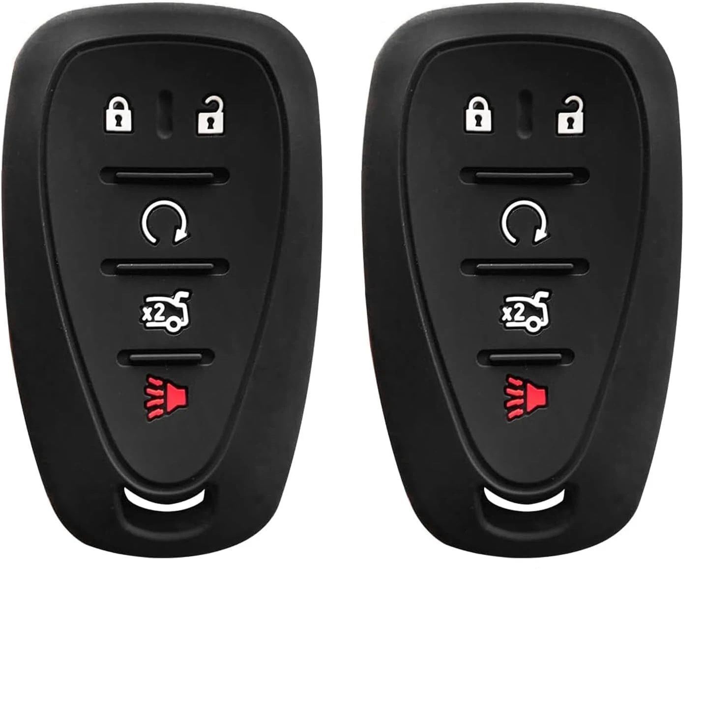 

Compatible with Chevrolet Smart 5 BTS Black Silicone FOB Key Case Cover Protector Keyless Remote Holder for Chevrolet Camaro