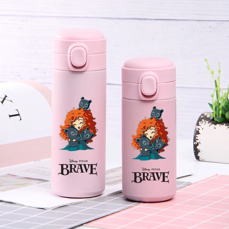 320/420ML Disney Cartoon Brave tazza d\'acqua in acciaio inossidabile Thermos sottovuoto tazza da viaggio bottiglia isolata portatile tazza per