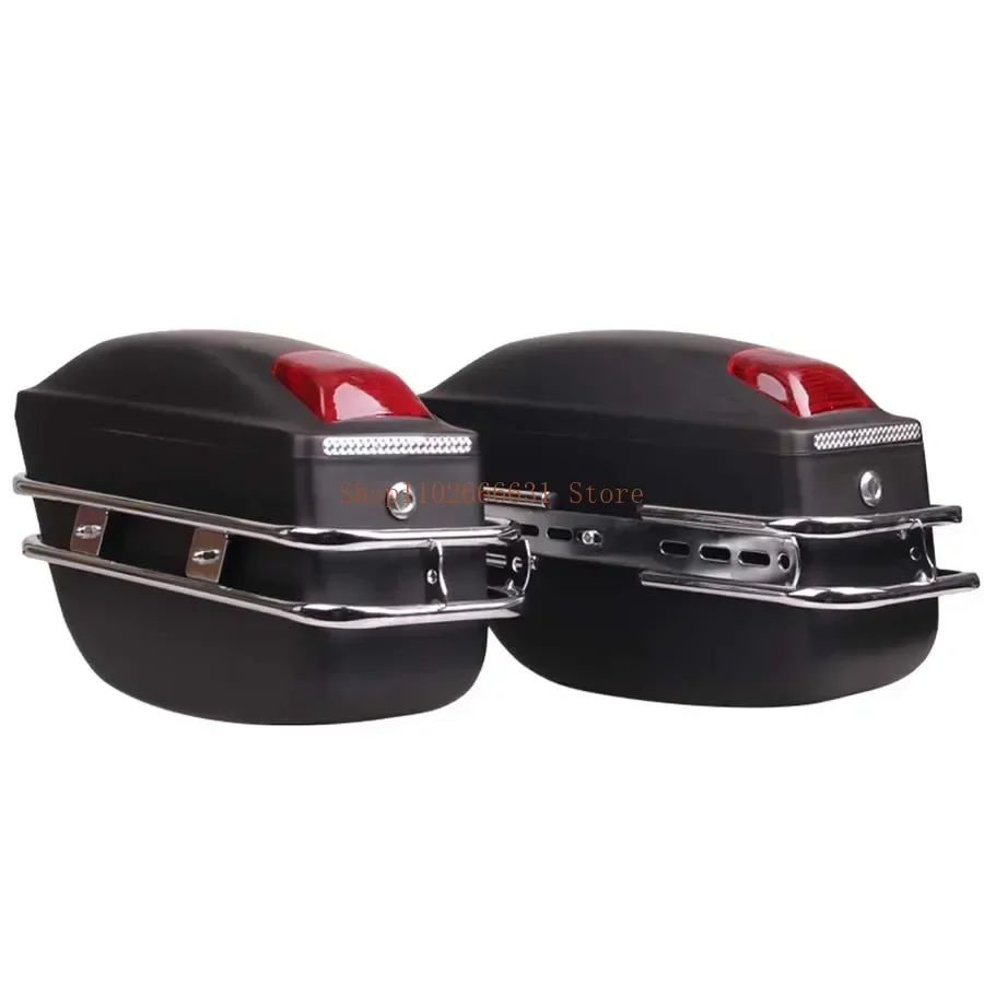 24L Motorcycle Side Boxs Luggage Tank Tail Tool Bag Motorcycle Universal Modified Side Box For Kawasaki/Honda/Yamaha/Suzuki