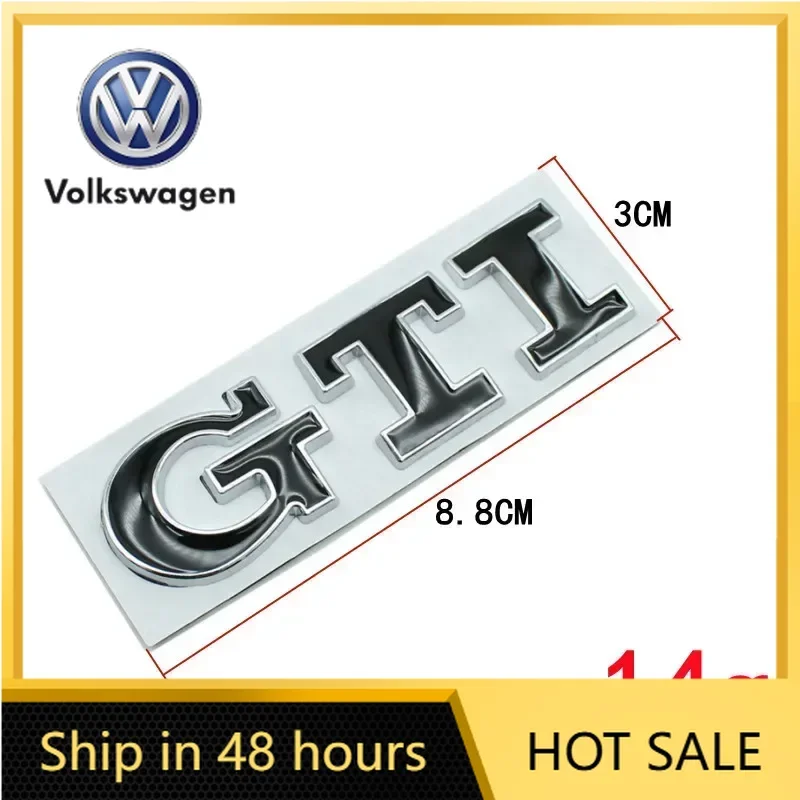 

VW 2026 Hot For Volkswagen VW Golf 4 5 6 7 8 Passat Jetta Polo Touareg GTD GLI Touran Metal Car GTI Logo Rear Trunk Emblem Stick