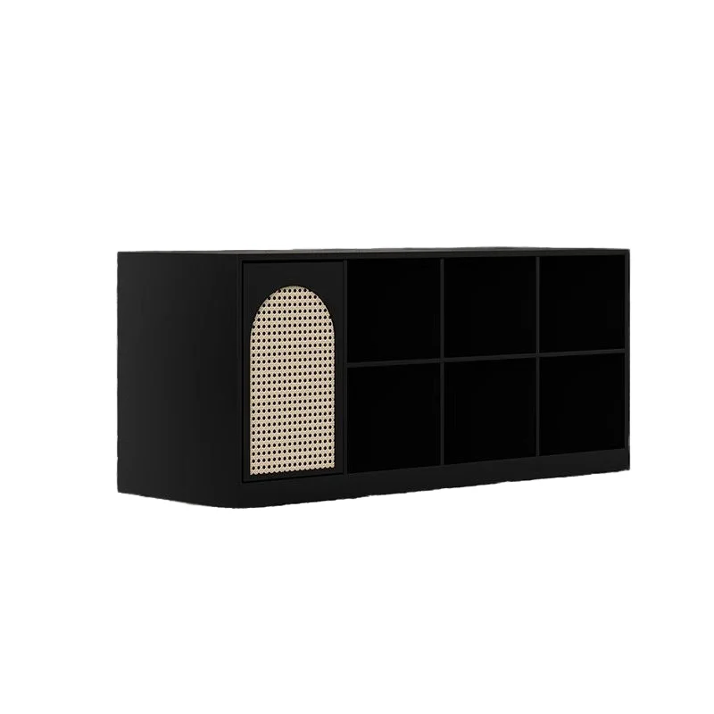 #￥Modern Simple Luxury Solid Wood Clothing Store Display Cabinet Middle Island Table with Flowing Water Effect BakingPaintFinish
