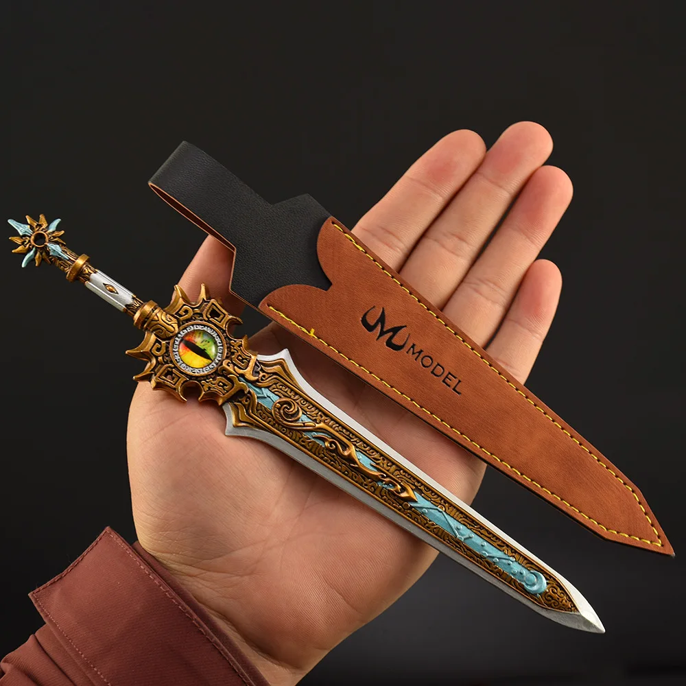 23 سنتيمتر/9.06in لعبة الأجهزة الطرفية سيف ساموراي القرون الوسطى نموذج تأثيري كاتانا الحلي الهوايات هدية عيد التدريب الأولاد لعبة رياضية