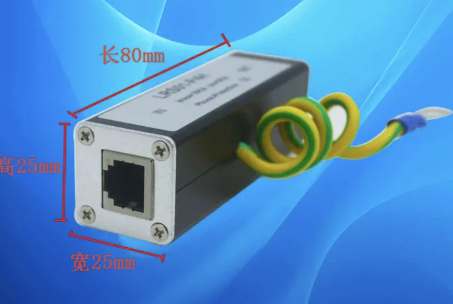 Telephone lightning protector, RJ11 lightning protector, telephone line lightning protector, modem lightning protector,