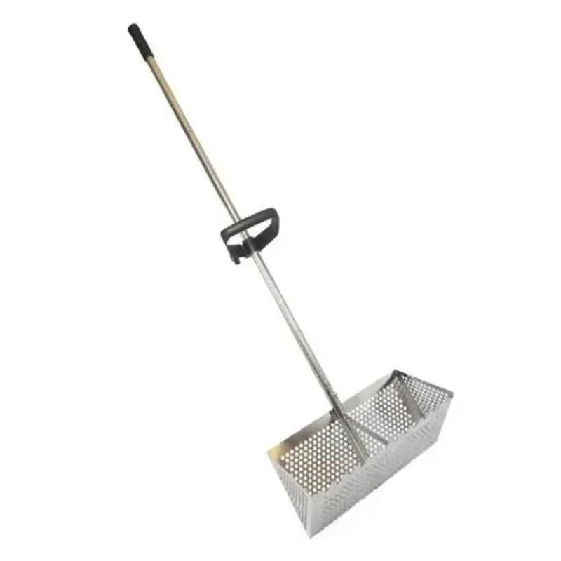 Seafood Rake Sea Tools Sand Sieve Steel Easy Grip with Handle Wide Basket Sand Sifter Seafood Digging Rake Beach Rake Sand Sieve