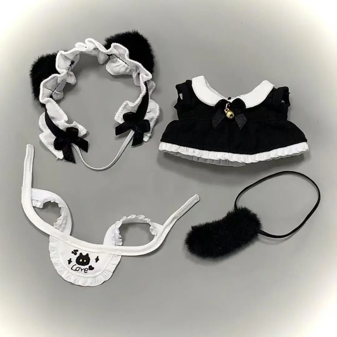 

Детское платье Cat Maid 10 см, хлопковая кукла, милое платье принцессы, сменный наряд, обычное тело морской звезды