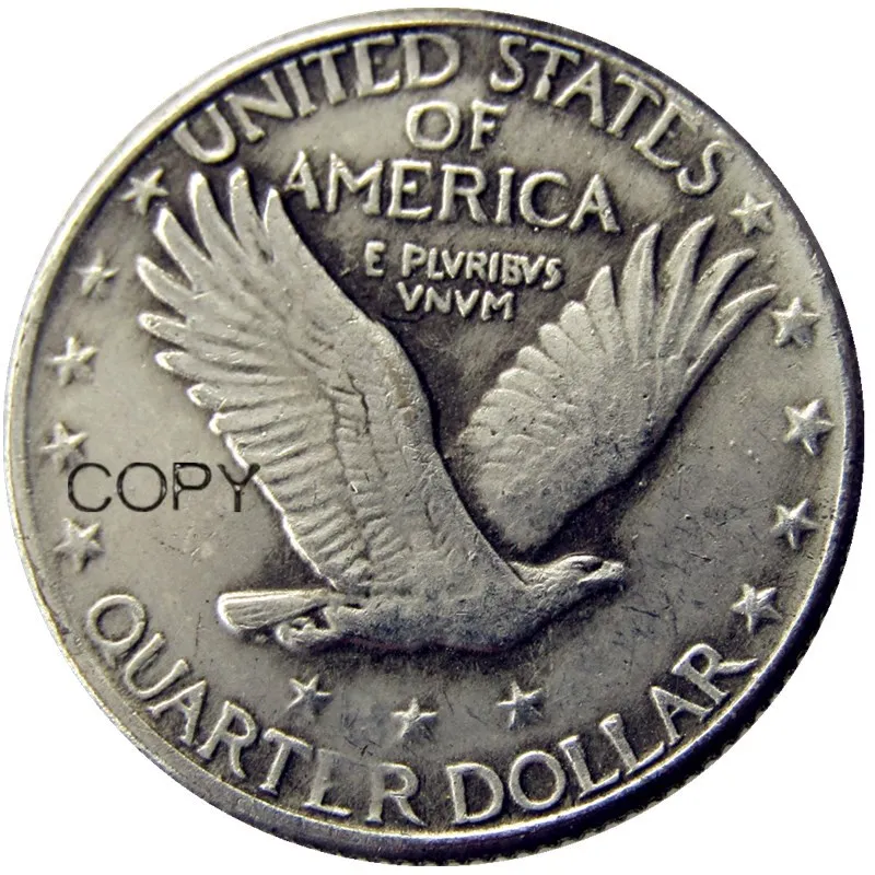 US 1917-1920S Standing Liberty Quarter Silver Plated Copy Coin