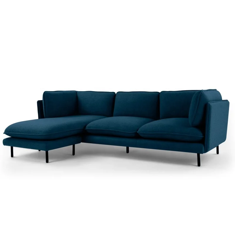 L-shaped sofa set living room furniture sofa home modern segmented corner sofa solid wood European style fabric