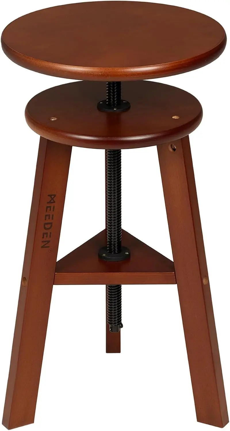 Meeden Wooden Drafting Stool With Adjustable Height, Artist Stool,Office Studio Stool, Up To 220 Lbs,German Beech Wood, Perfect