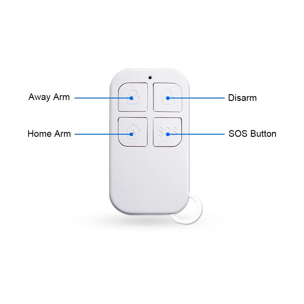 433MHz Wireless Remote Control Detector EV1527 Encoding for Remotely Arm / Disarm Home Burglar Security Alarm System