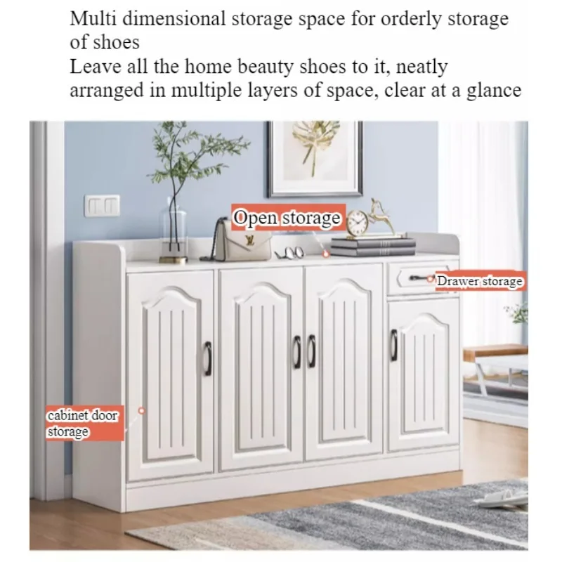Shoe cabinet at the entrance, new plate porch cabinet, living room storage cabinet, locker, dust-proof shoe rack at the door