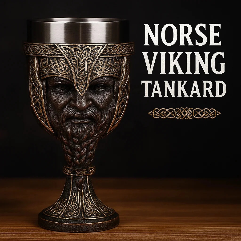 

Ретро скандинавский бокал для вина с головой викингов, чашка из смолы с подкладкой из нержавеющей стали, европейский средневековый стиль, домашняя посуда, украшение, подарок