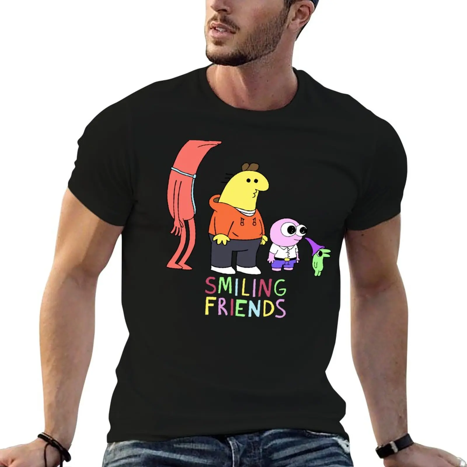 

Smiling Friends Cartoon T-Shirt man t shirts for men casual man t shirt designer T-Shirt
