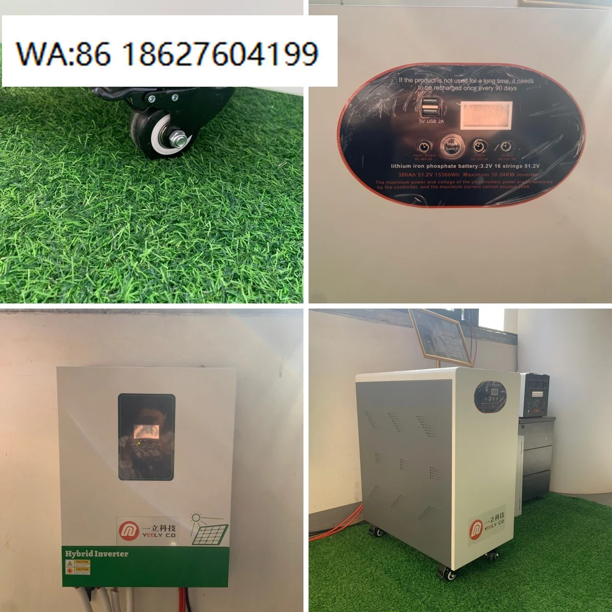16kWh 11kW Split Solar Storage System Independent Cooling Long Lifespan Household Safety Backup Power Device