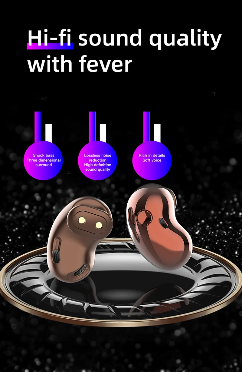 TWS سماعات لاسلكية S6 سماعات بلوتوث سماعة صغيرة مقاوم للماء الموسيقى سماعات ستيريو الرياضة سماعات الأذن ل iphone شاومي