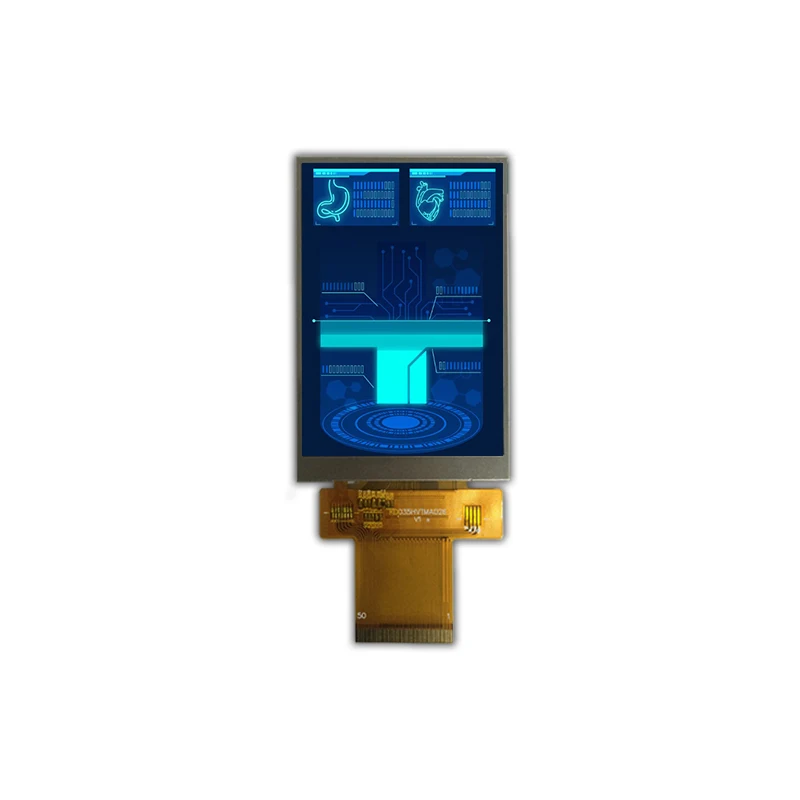 

3.5 inch 320x480 ILI9488 8080 8/9/16/18 bit MCU 16/18 bit RGB 3/4 wire SPI interface portrait TFT LCD module