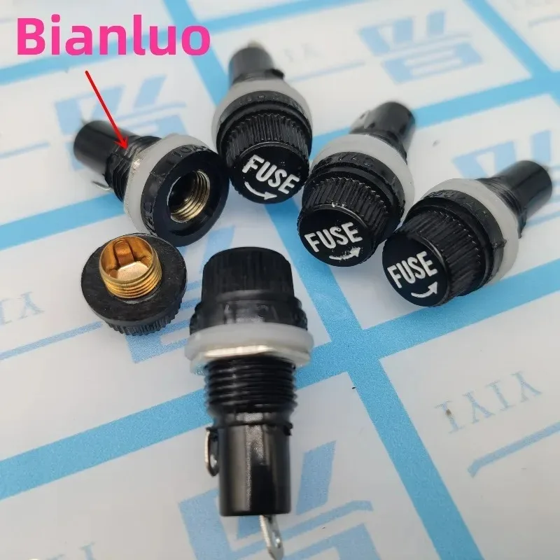 New 5 Pieces for 125V/15A 250V/10A 5x20mm Electrical Screw Cap Panel Mounted Fuse Holders Popular