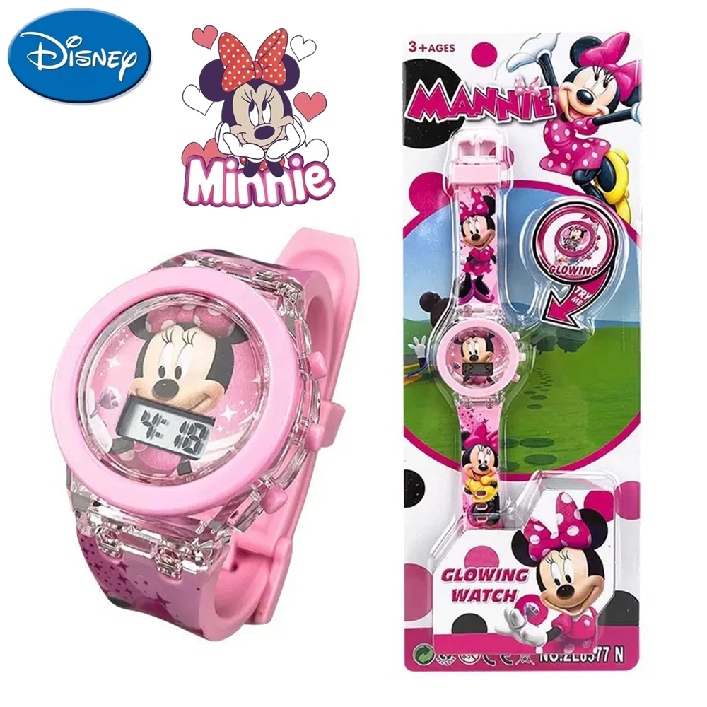 Disney Mini Children's Watch for Girls Cartoon Fashion Elsa Princess Watch for Boys and Girls Electronic Watch Suitable for Gift