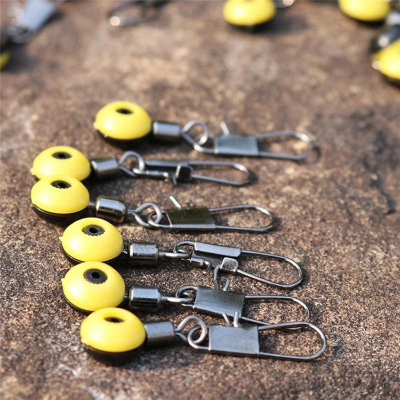 30pcs/set Fishing Float Bobber Stops Space Beans Connectors Sea Saltwater Fishing Tools Equipment Plastic Metal NEW SET image 2