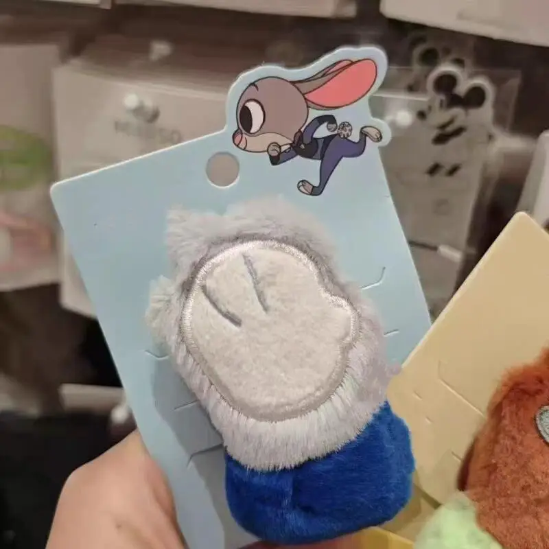 Disney zootopia judy nick macio pelúcia garra forma bobby pin flyaway franja de cabelo fixo outono e inverno decoração de cabelo presente de casal