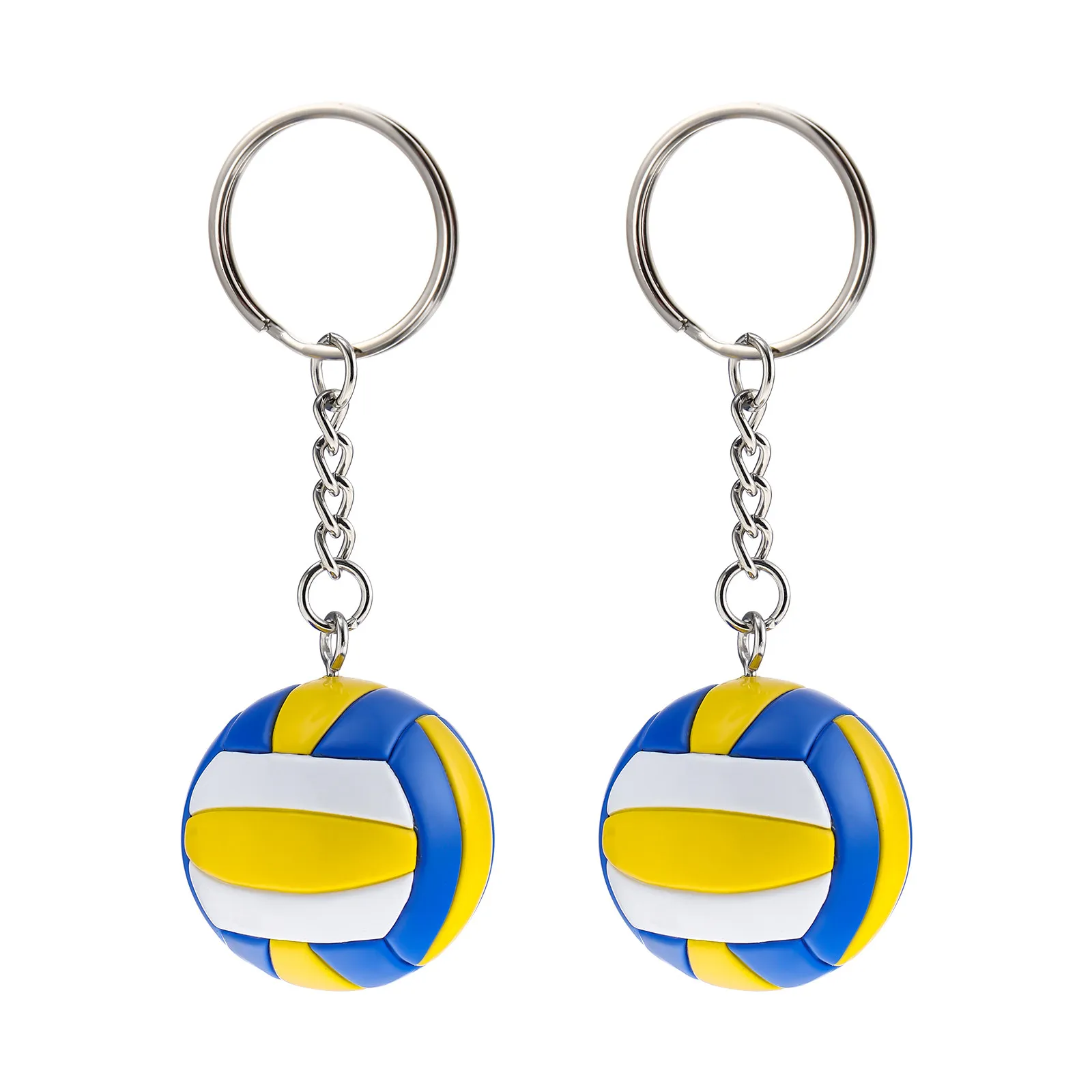 Basketball Keychain Volleyball Keychains Sturdy Durable Bag Pendant Decor Backpack Gifts Sports Party Favors Key Chains