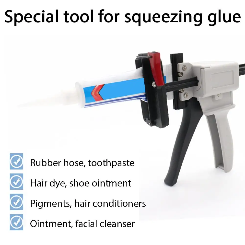 100ml 45g Silicone Glue Gun For Auto Repair Engine 704 Sealed Toothpaste Manual Extrusion Aluminum Tube Glue Applicator