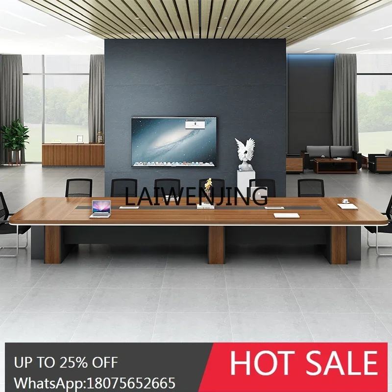 

T9-office furniture new rectangular desk conference negotiation table and chair combination