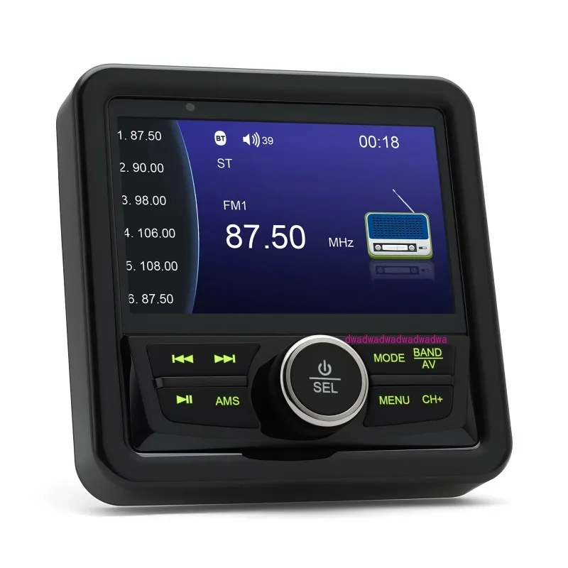 

MP5 Bluetooth-compatible FM AM Digital Media Audio Player Marine Radio Boat Stereo Waterproof Boat Accessories For Yacht ATV UTV