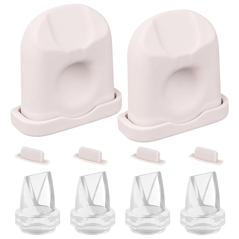 BEDW-Breast Pump Replacement Parts Kit For Eufy Electric Wearable Breast Pumps 4 Duckbill Valves & 2 Silicone Diaphragms