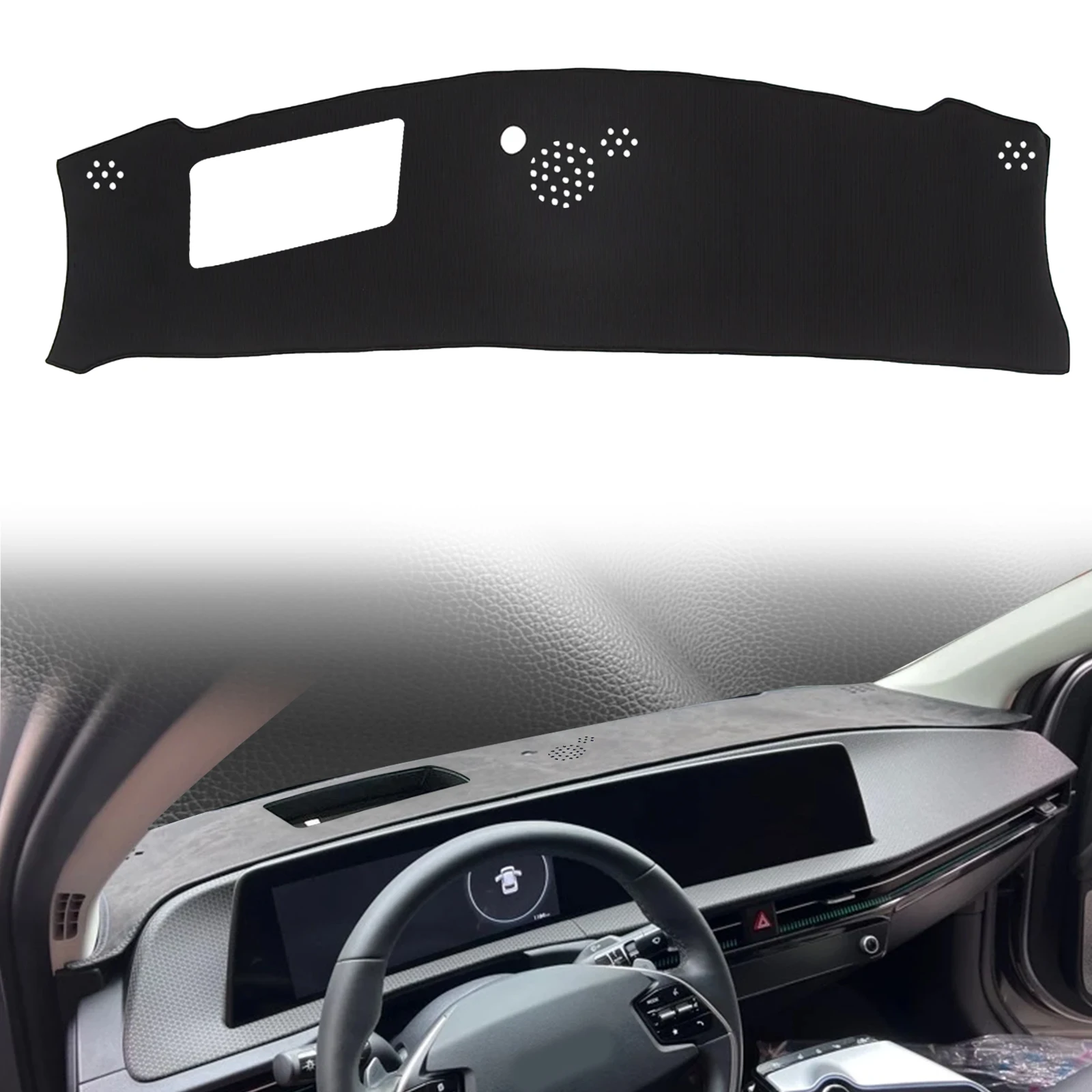 

fit for Kia EV6 Air GT GT-Line 2021-2025 Car Dashmat Dashboard Cover Pad DashMat Sunshade Protective Carpet Leather Accessories