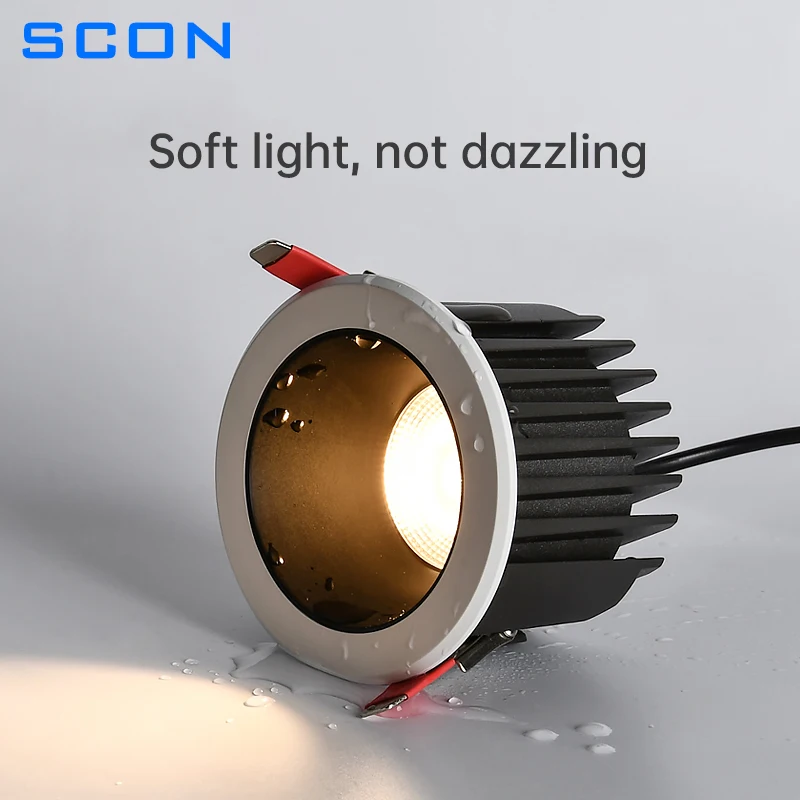 Imagem -02 - Downlights Led à Prova Dágua para Banheiro Lâmpada Embutida Teto Spot Light Barco Banheiro Tensão de Segurança Ip65 7w