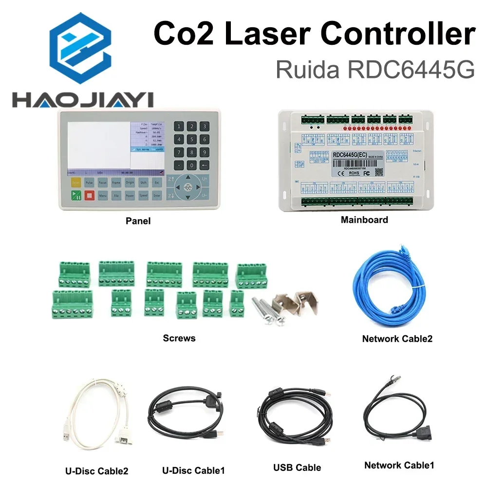 HAOJIAYI Ruida RDC6445 RDC6445G/S Controller for Co2 Laser Engraving and Cutting Machine Upgrade RDC6442 RDC6442G Controller