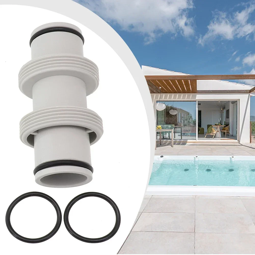 

Straight Connector Hose Adapter Swimming Pool Connector Connector Straight Pool Pumps Join Hose Extension Adapter